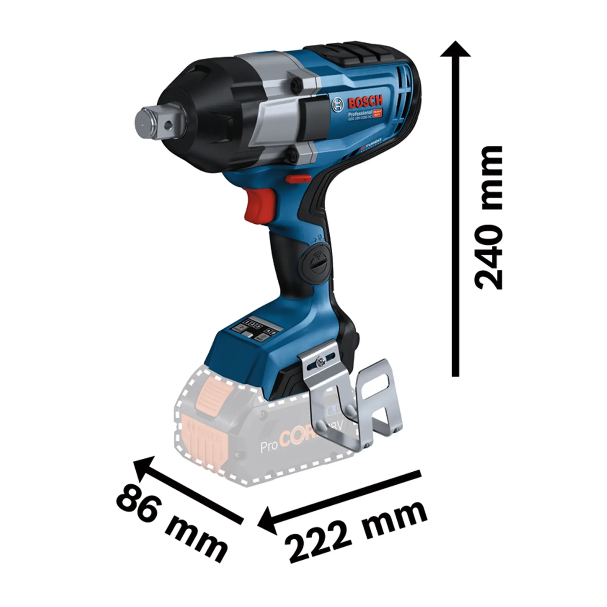 Avvitatore a impulsi Bosch GDS 18V-1050 HC PRO 18V - Image 3