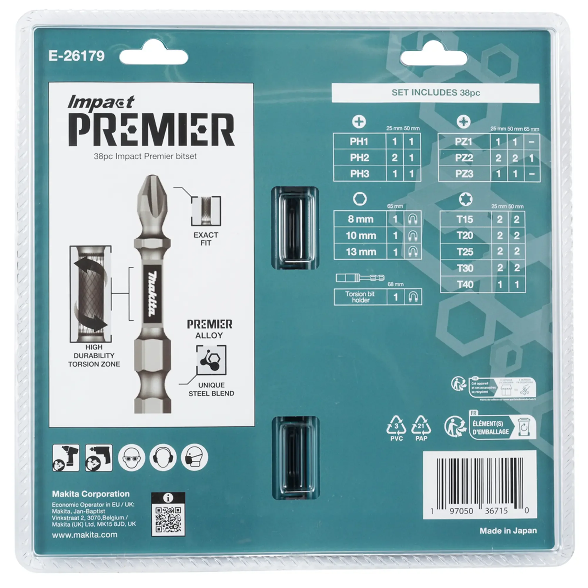 Box Impact Premier inserti Makita E-26179 - Image 4