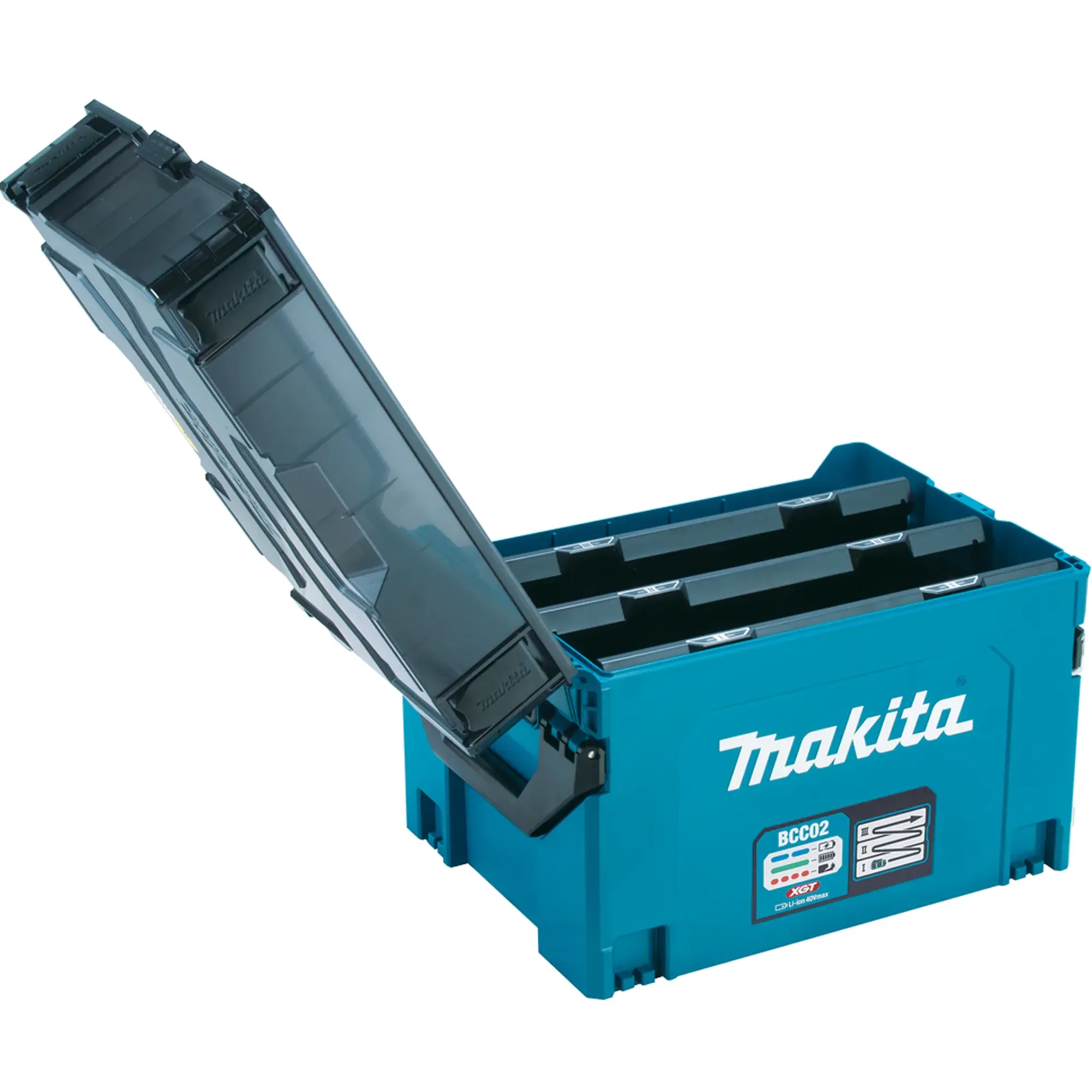 Caricabatterie Multiplo Makita BCC02 1914U0-3 40V - Image 11