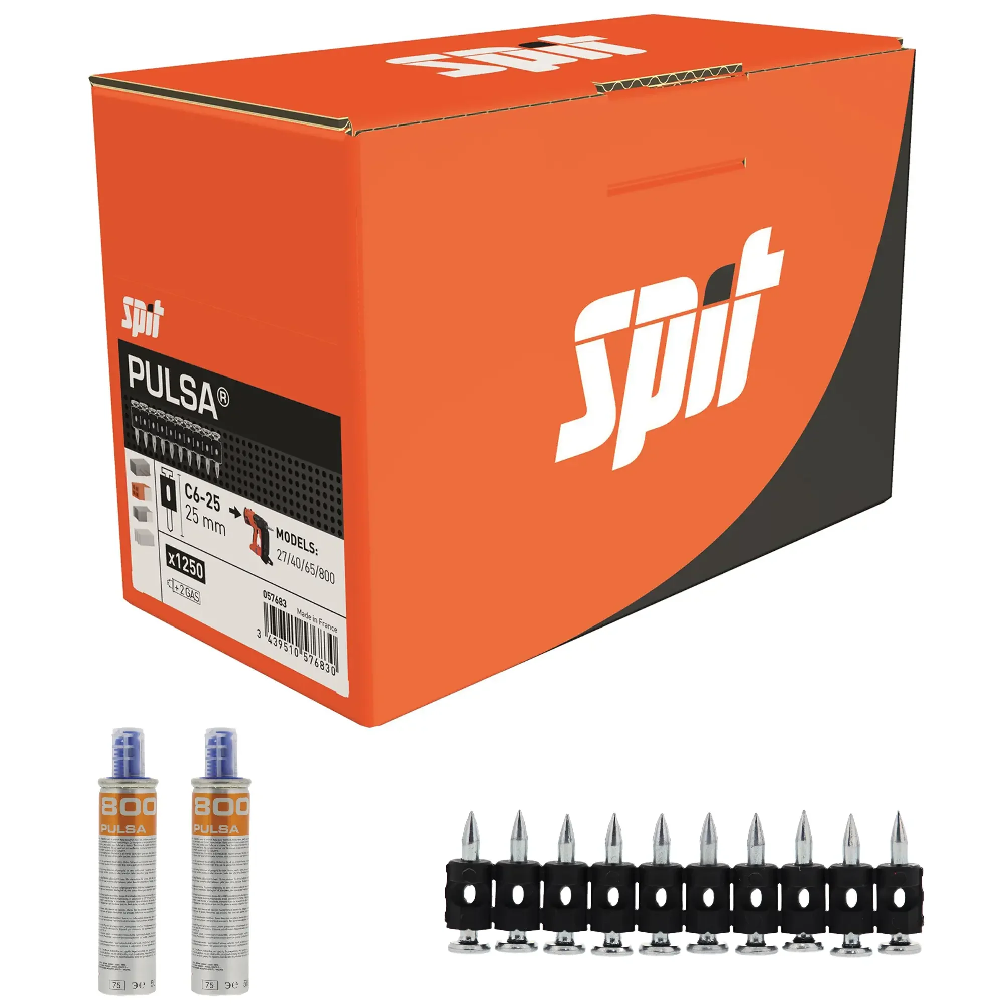 Chiodo Spit C6 per Pulsa 27/40/65 1250pezzi