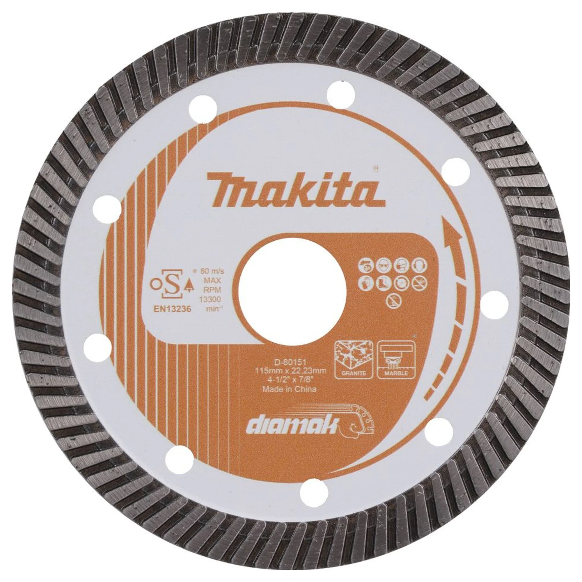 Disco Diamantato Makita D-80151 115mm Marmo Granito