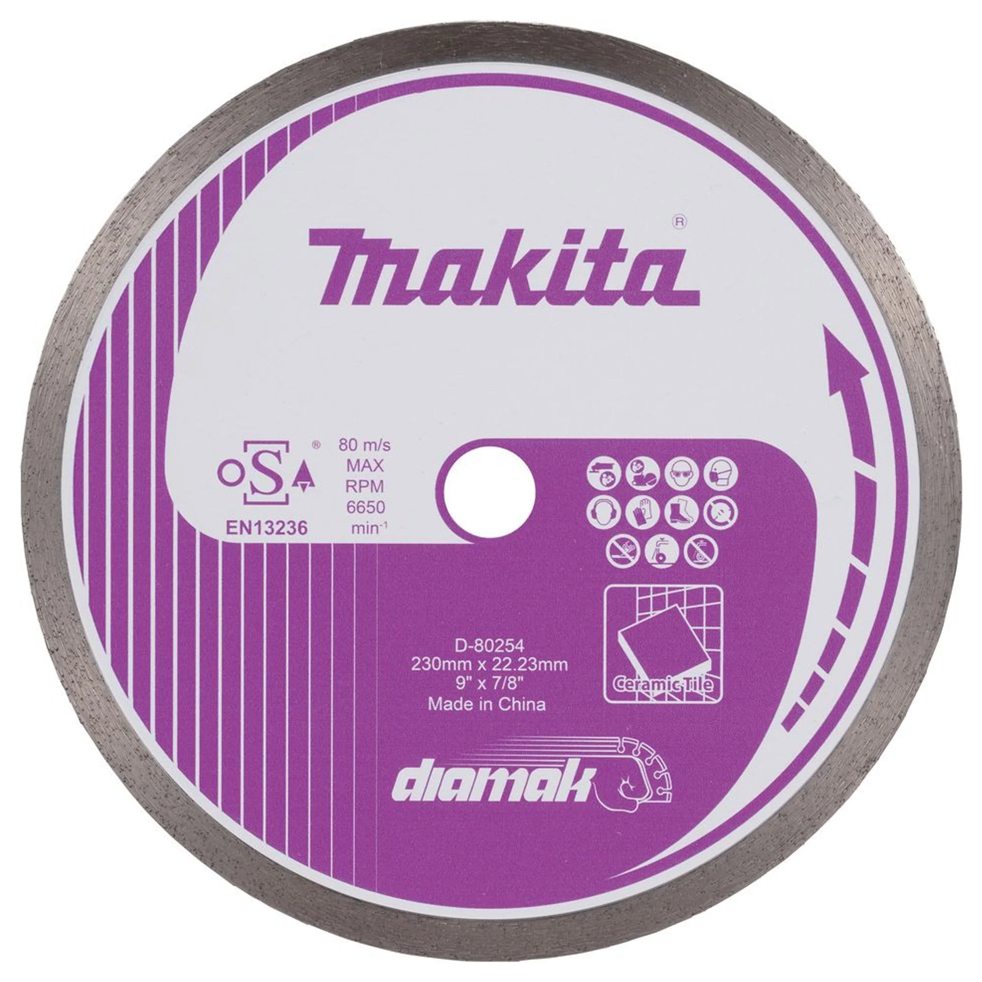 Disco Diamantato Makita D-80254 230mm Corona Continua