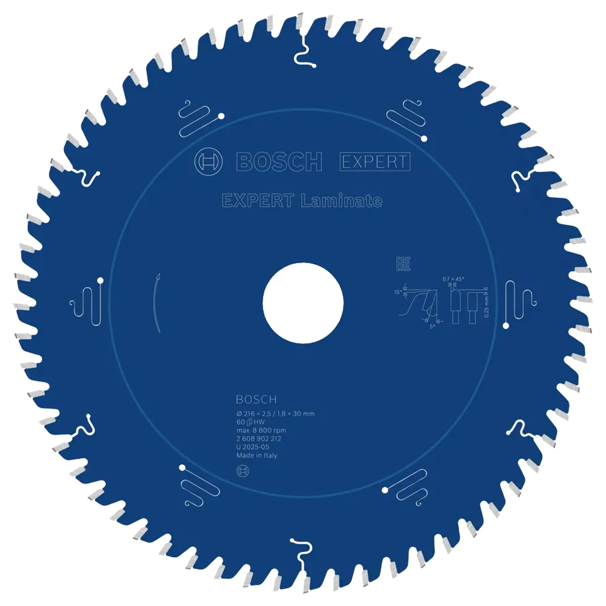 Lama Circolare Bosch Expert Laminate per Laminato