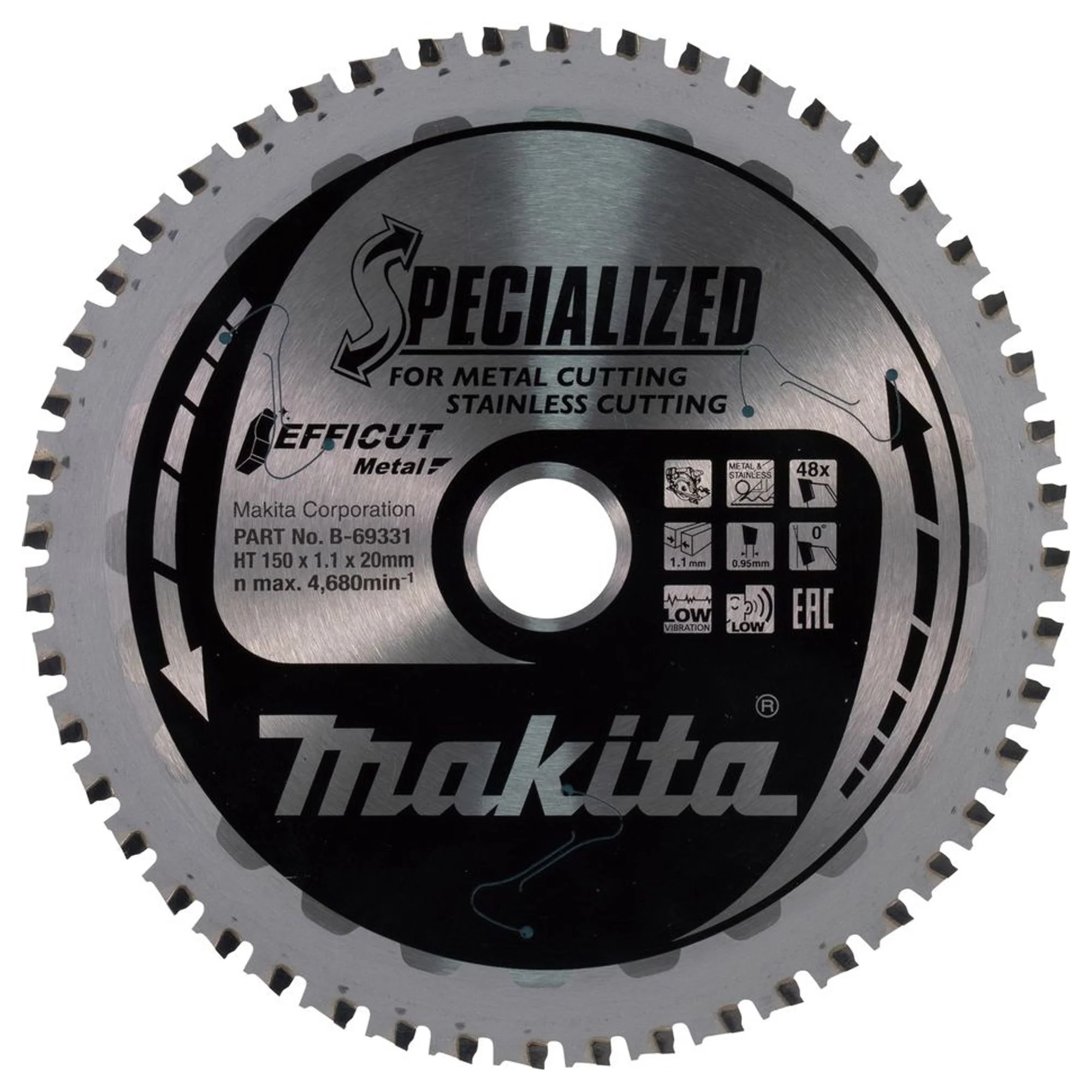 Lama Circolare Makita Efficut B-69331 150mm 48T