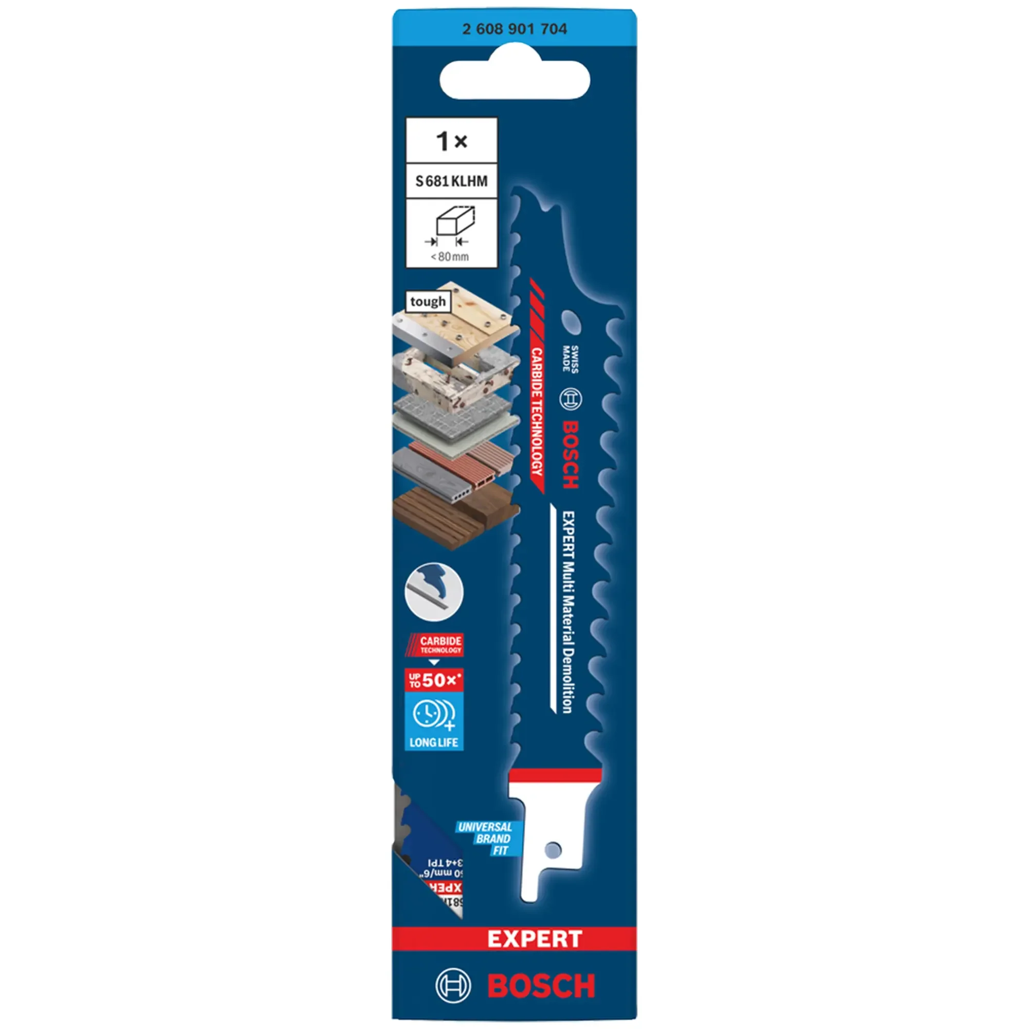Lama Seghetto Bosch EXPERT S681KLHM Multi Material - Image 2