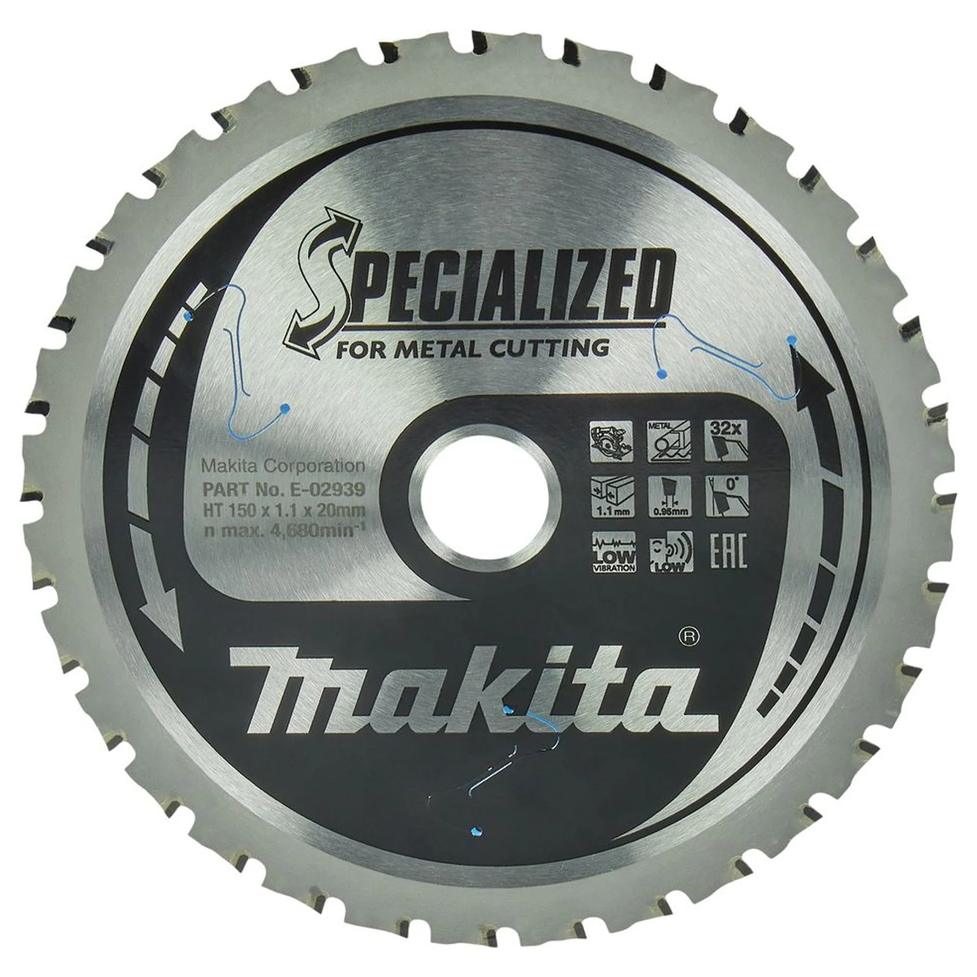 Lama TCT Efficut Makita E-02939 150mm 32 denti