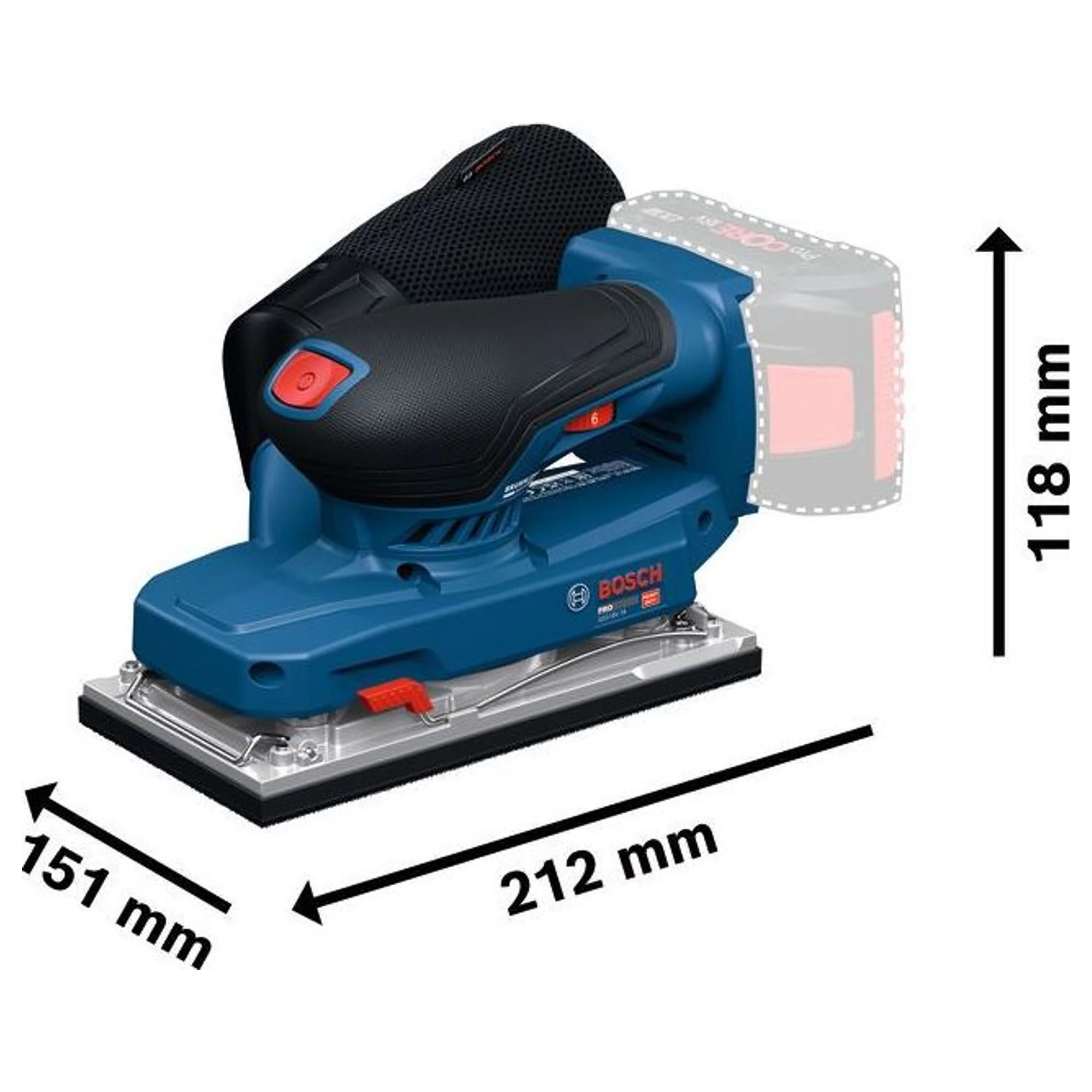 Levigatrice Bosch GSS18V-18 18V - Image 4