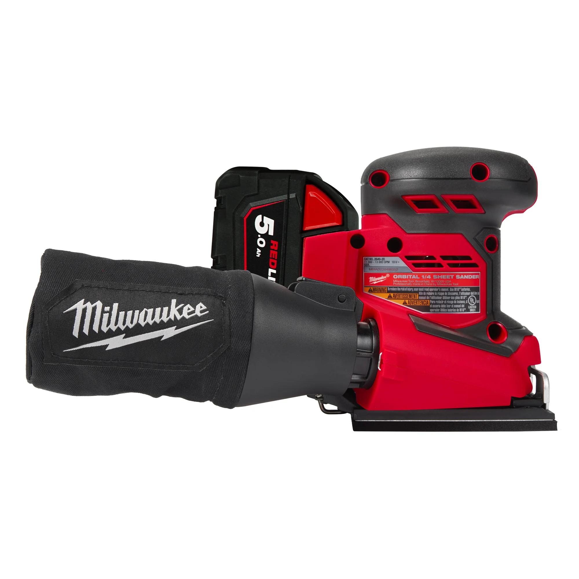 Levigatrice Milwaukee M18 BQSS-502B 18V 5Ah - Image 3