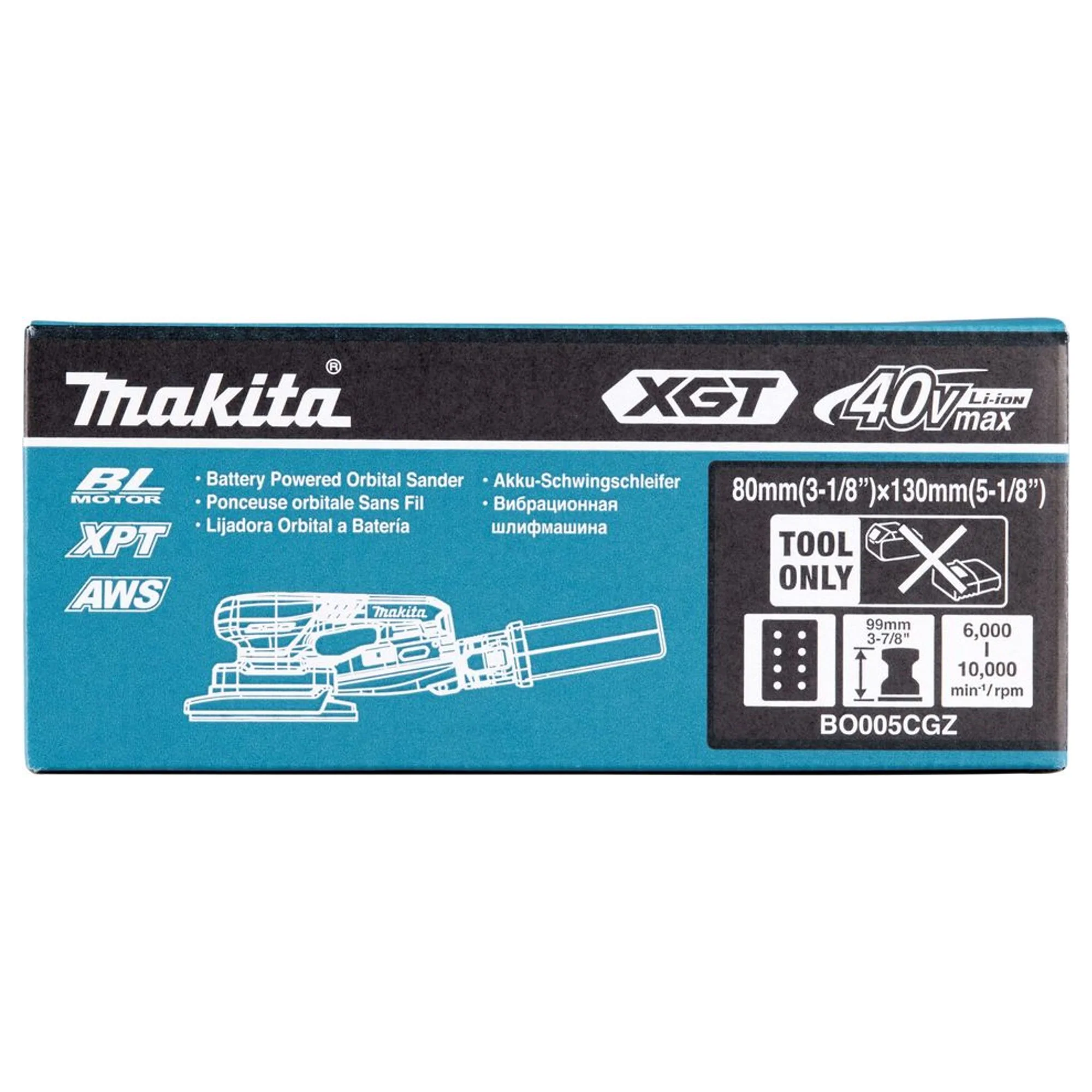 Levigatrice Orbitale Makita BO005CGZ 40V - Image 19