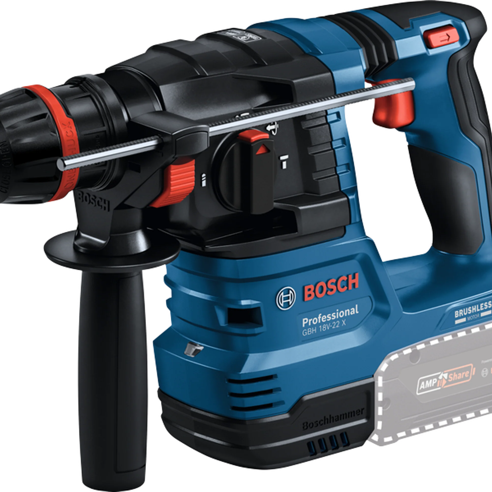 Martello Perforatore Bosch GBH 18V-22 X PRO 18V 4Ah - Image 2