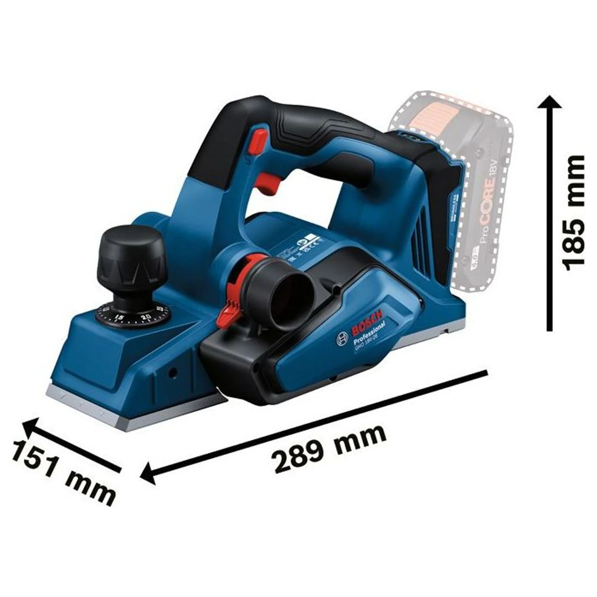Pialletto Bosch GHO 18V-26 PRO 18V - Image 4
