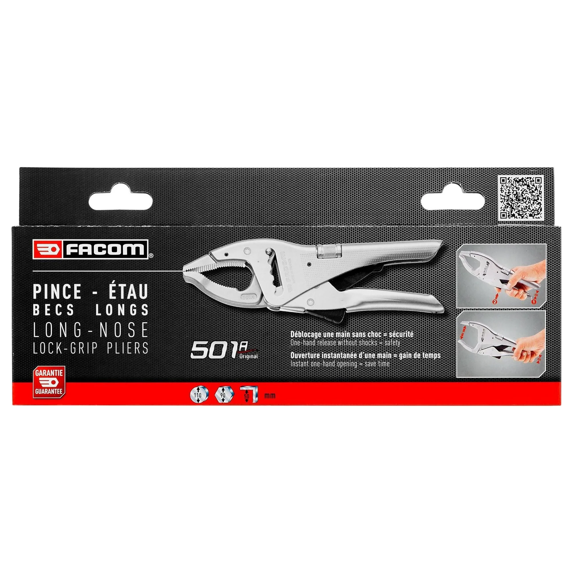 Pinze Autobloccanti Becco Lungo Facom 501APB 250mm