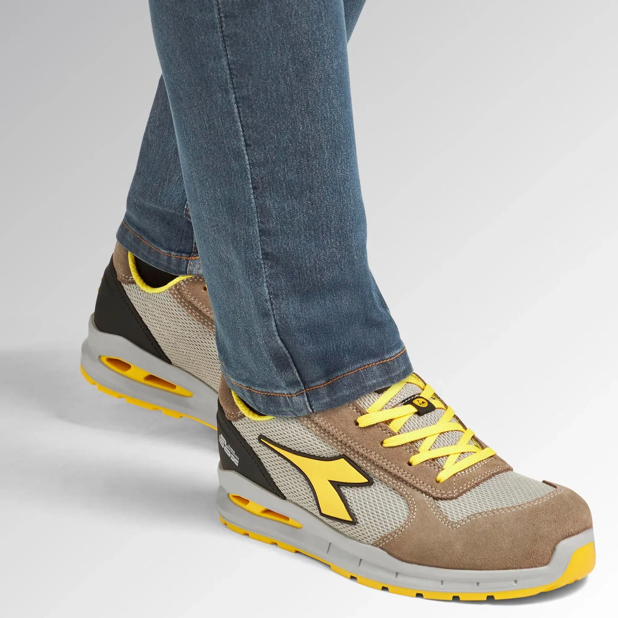 Scarpa Antinfortunistica Diadora Run A.Box Lox S1PS Wind Gray - Image 3