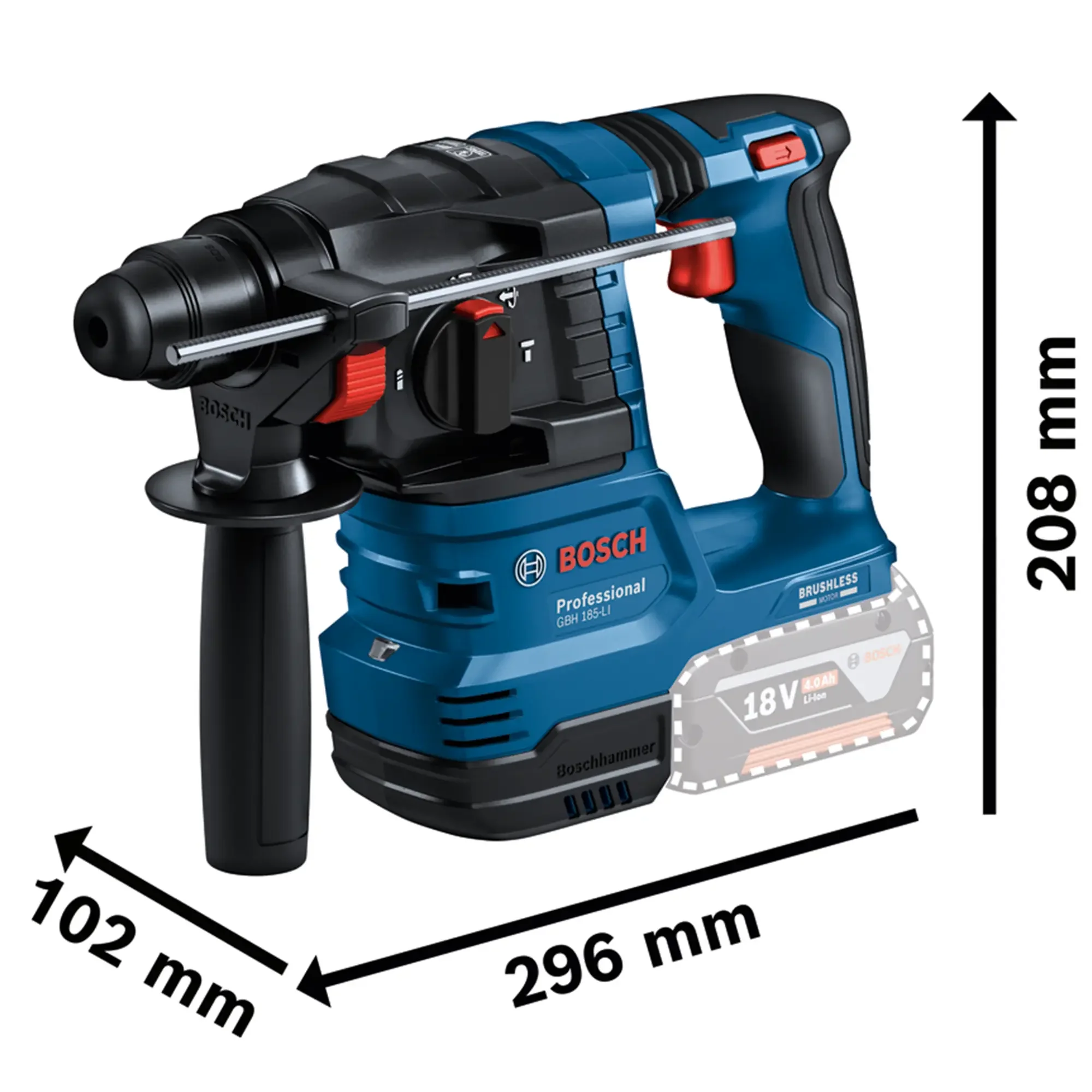 Set 3 Elettroutensili Bosch GSR + GBH + GWS 18V 5Ah - Image 5