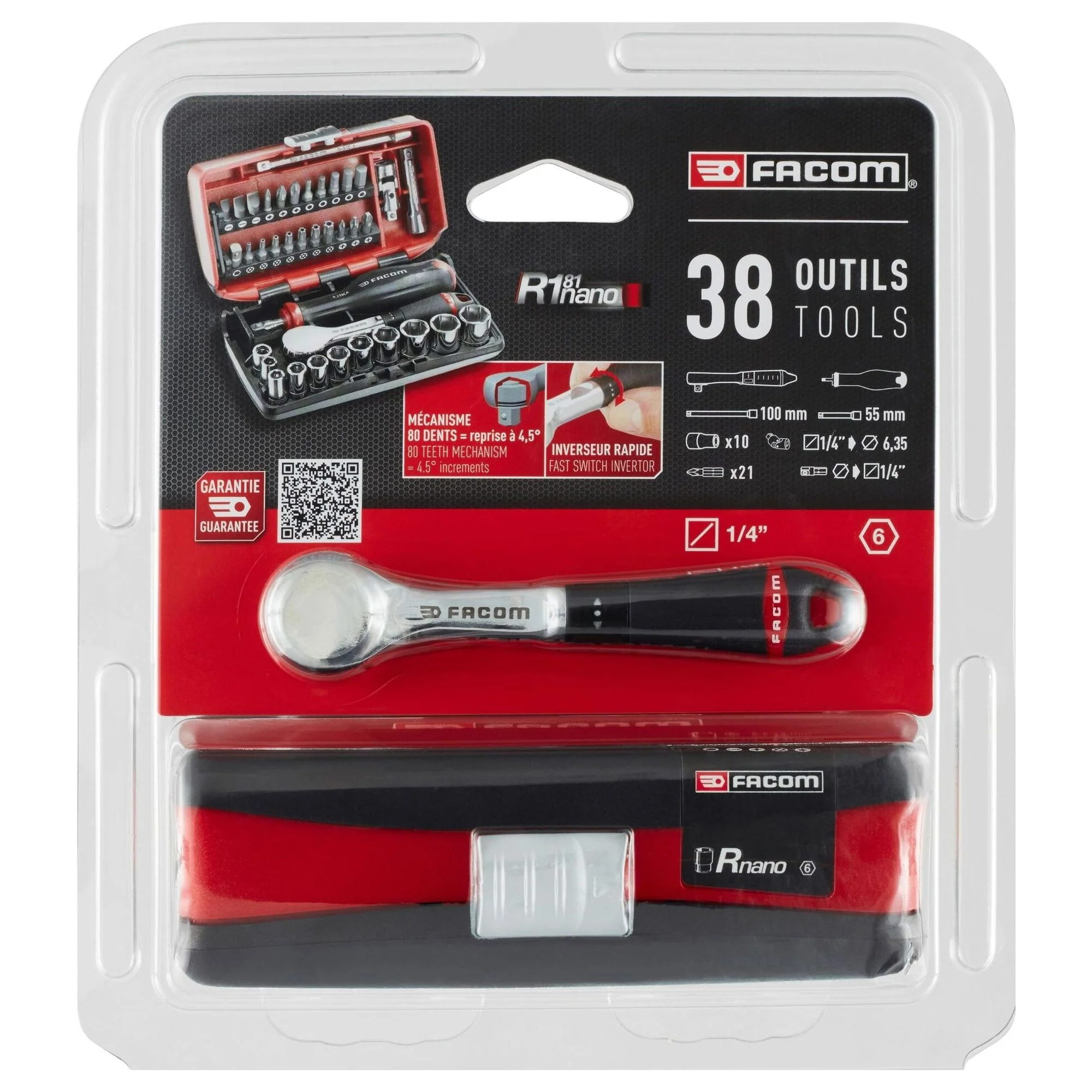 Set Chiavi a Bussola Facom R.181NANOPB 1/4" NANO 38 pezzi - Image 15