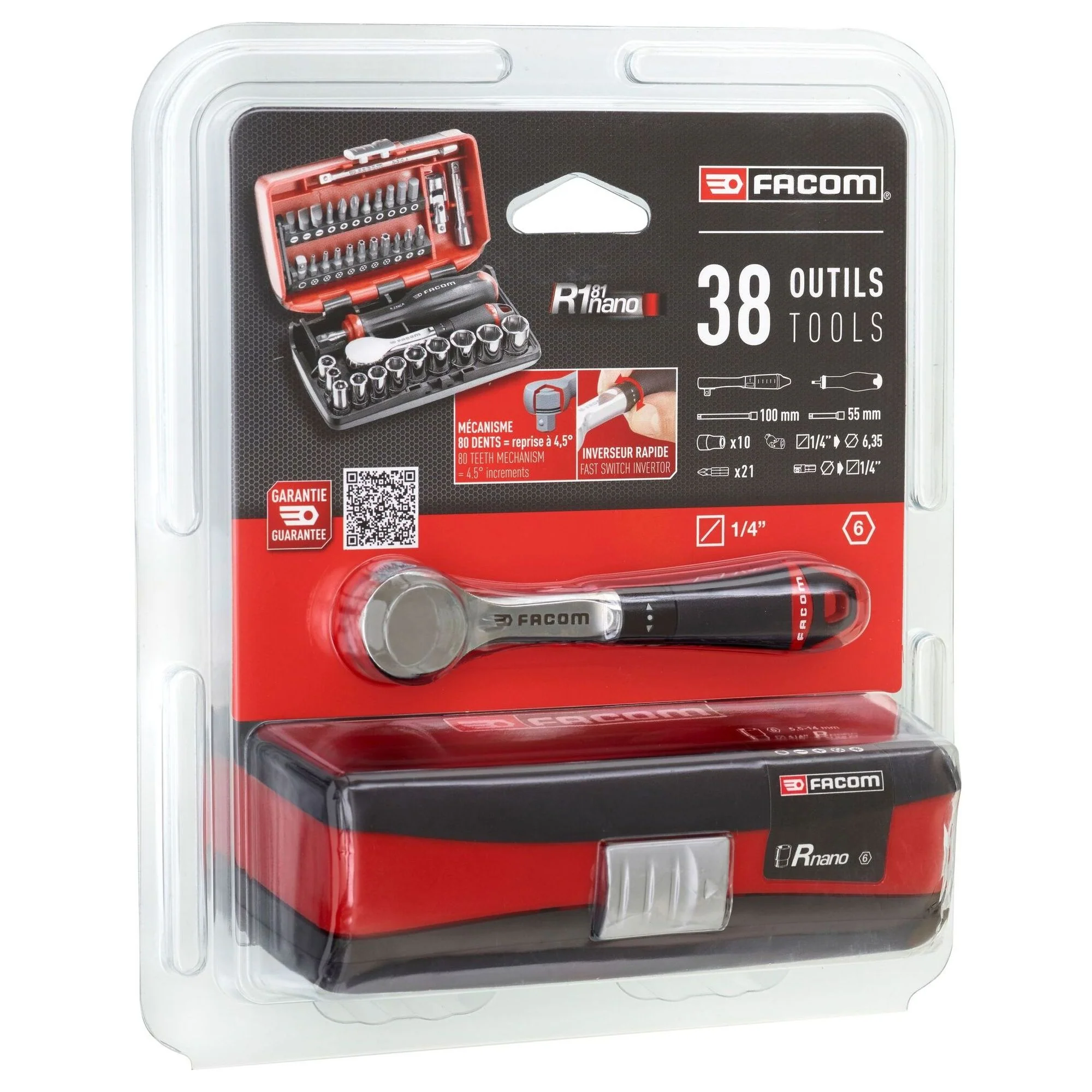 Set Chiavi a Bussola Facom R.181NANOPB 1/4" NANO 38 pezzi - Image 16