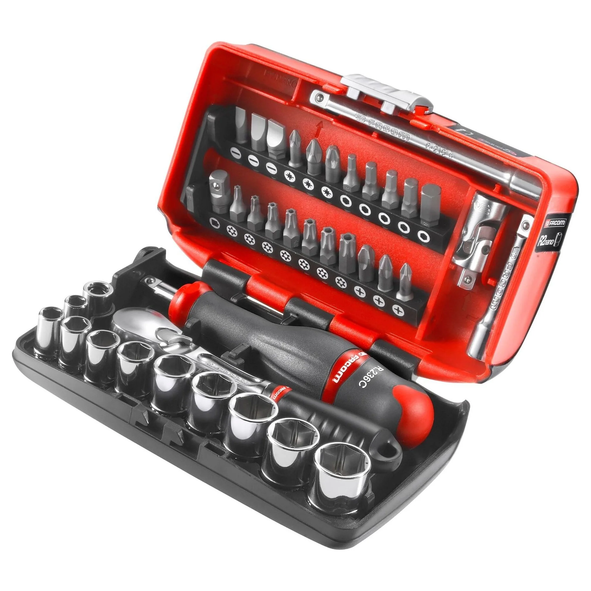 Set Chiavi a Bussola Facom RL.NANO1PB 1/4" 38 Pezzi - Image 2