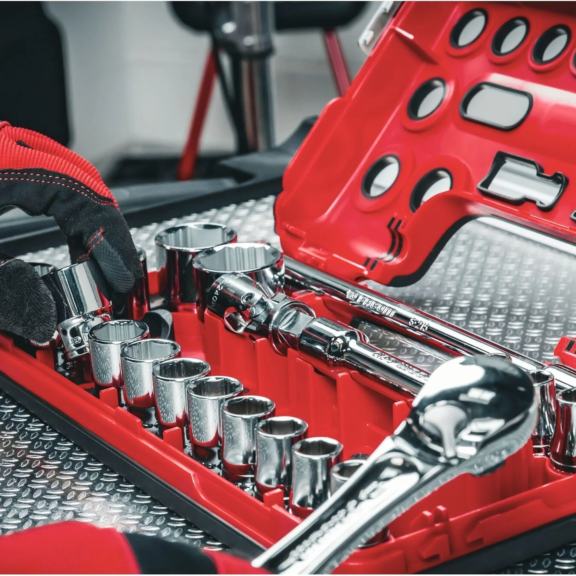 Set Chiavi a Bussola Facom SL.DBOX1GRPPB 1/2" OGV Grip 21 Pezzi - Image 11
