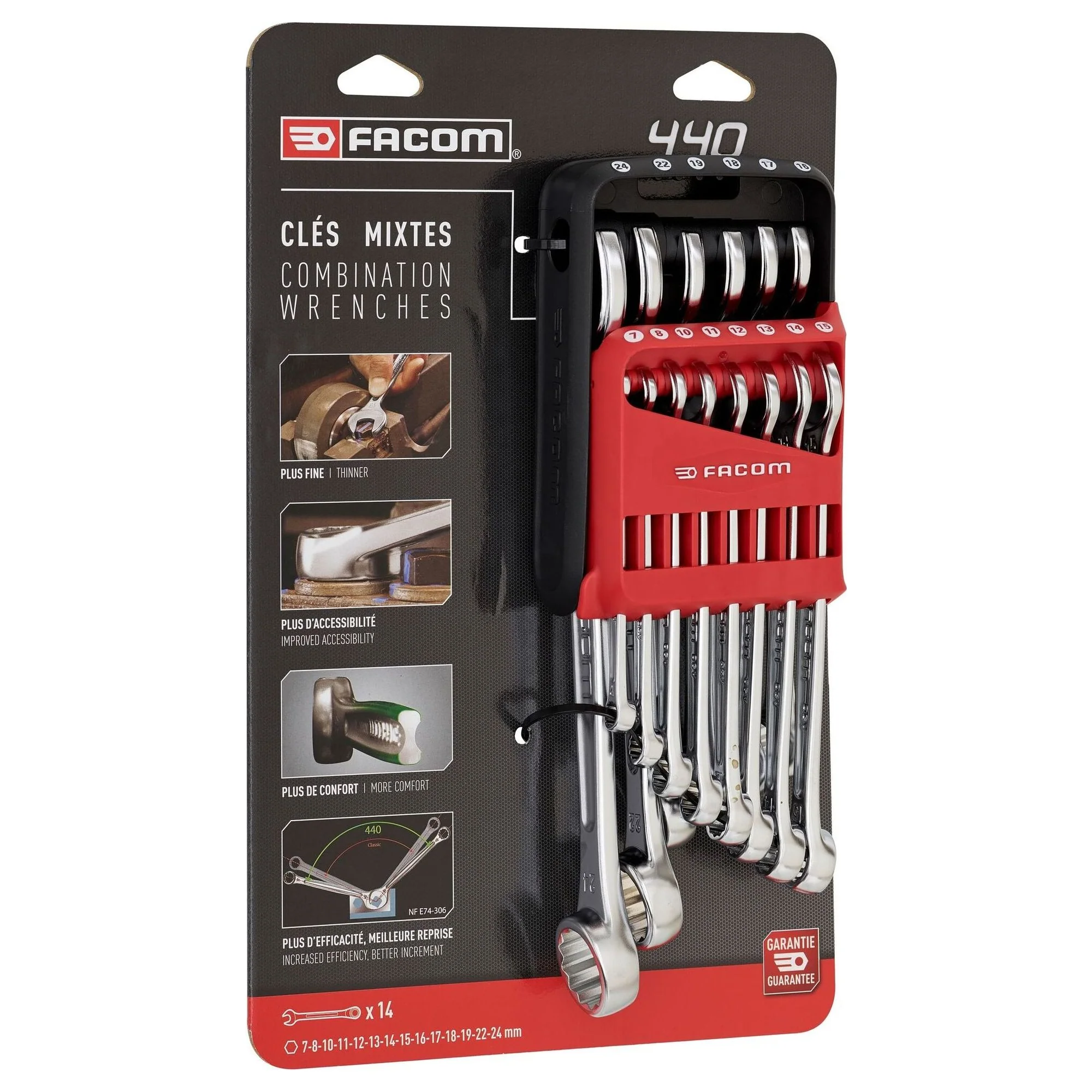 Set Chiavi Combinate Facom 440 Performance 14 Pezzi - Image 3