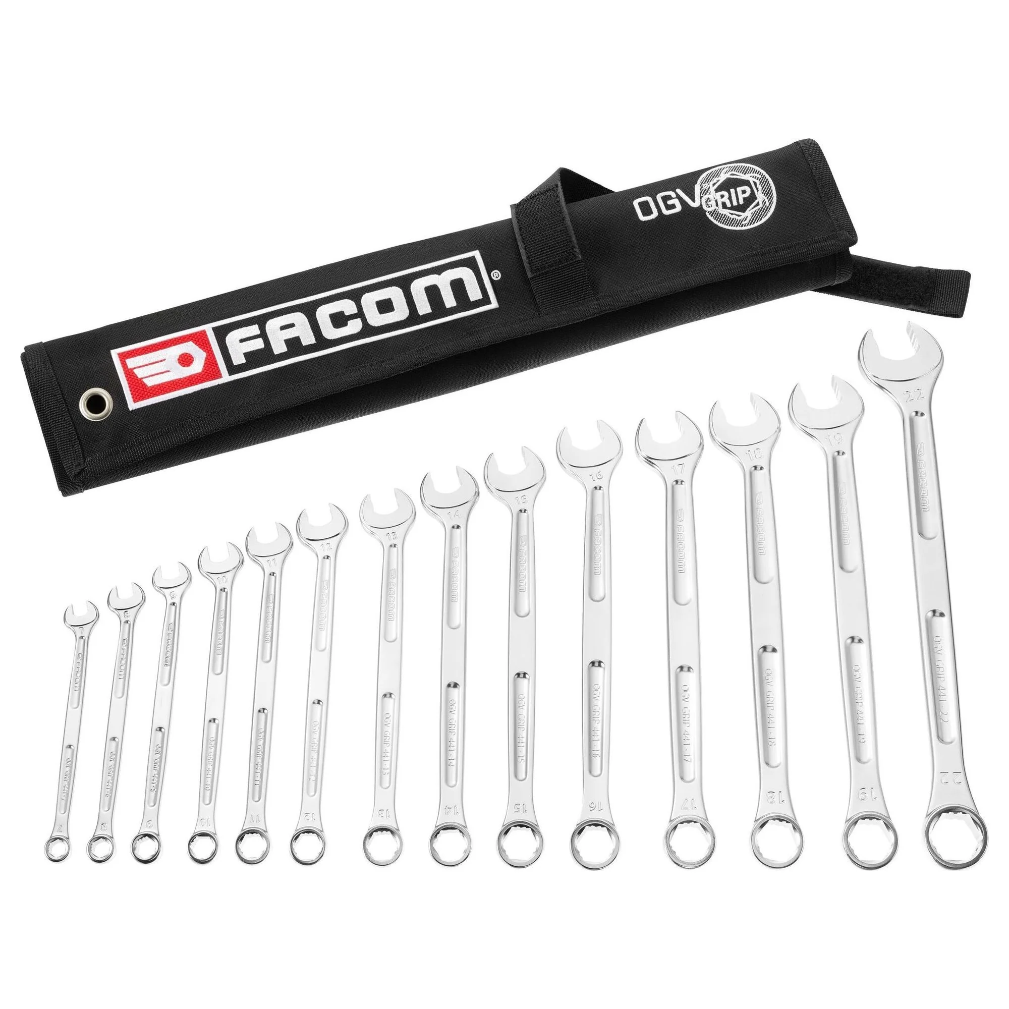 Set Chiavi Combinate Facom 441 XL OGV Grip 14 Pezzi - Image 2