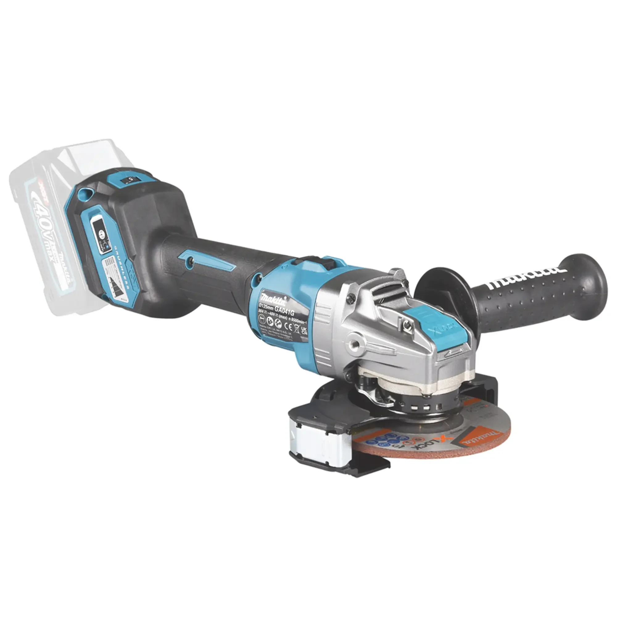 Smerigliatrice angolare Makita GA041GM201 40V 4Ah - Image 8