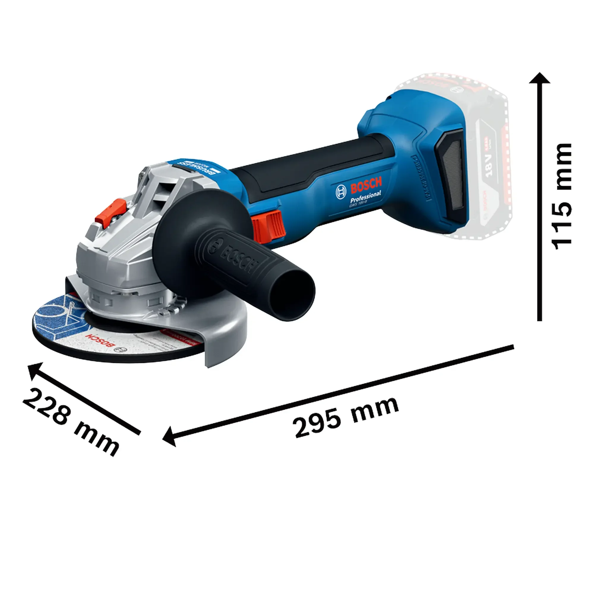 Smerigliatrice Bosch GWS 18V-8 - Image 3