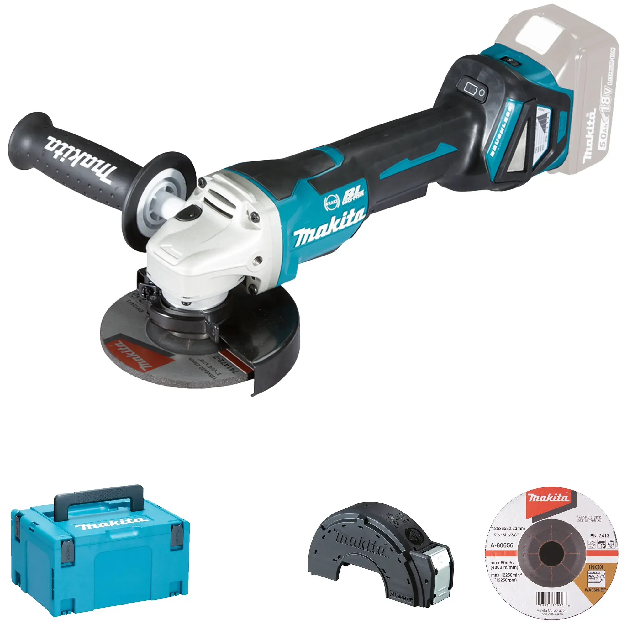 Smerigliatrice Makita DGA517ZJ 18V - Image 2