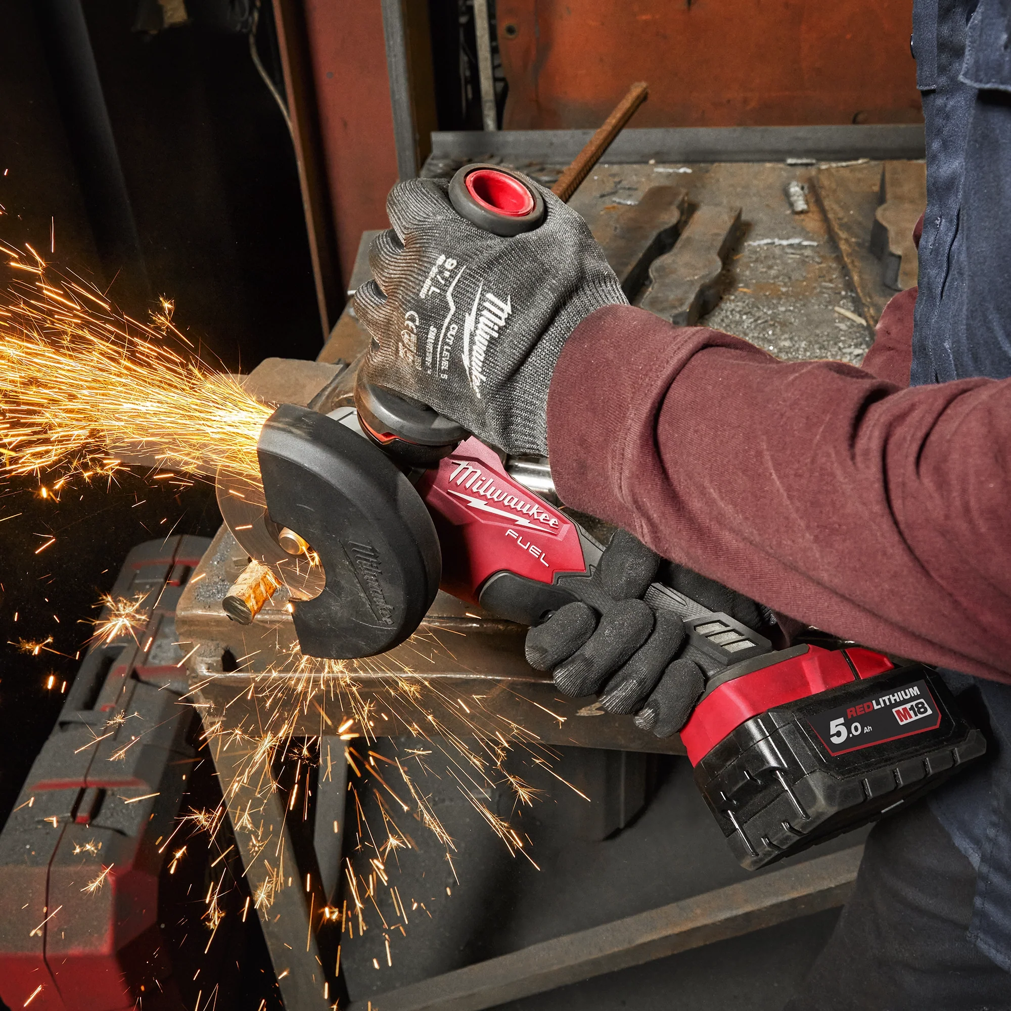 Smerigliatrice Angolare Milwaukee M18 FSAG125XB-502X 18V 5Ah - Image 7