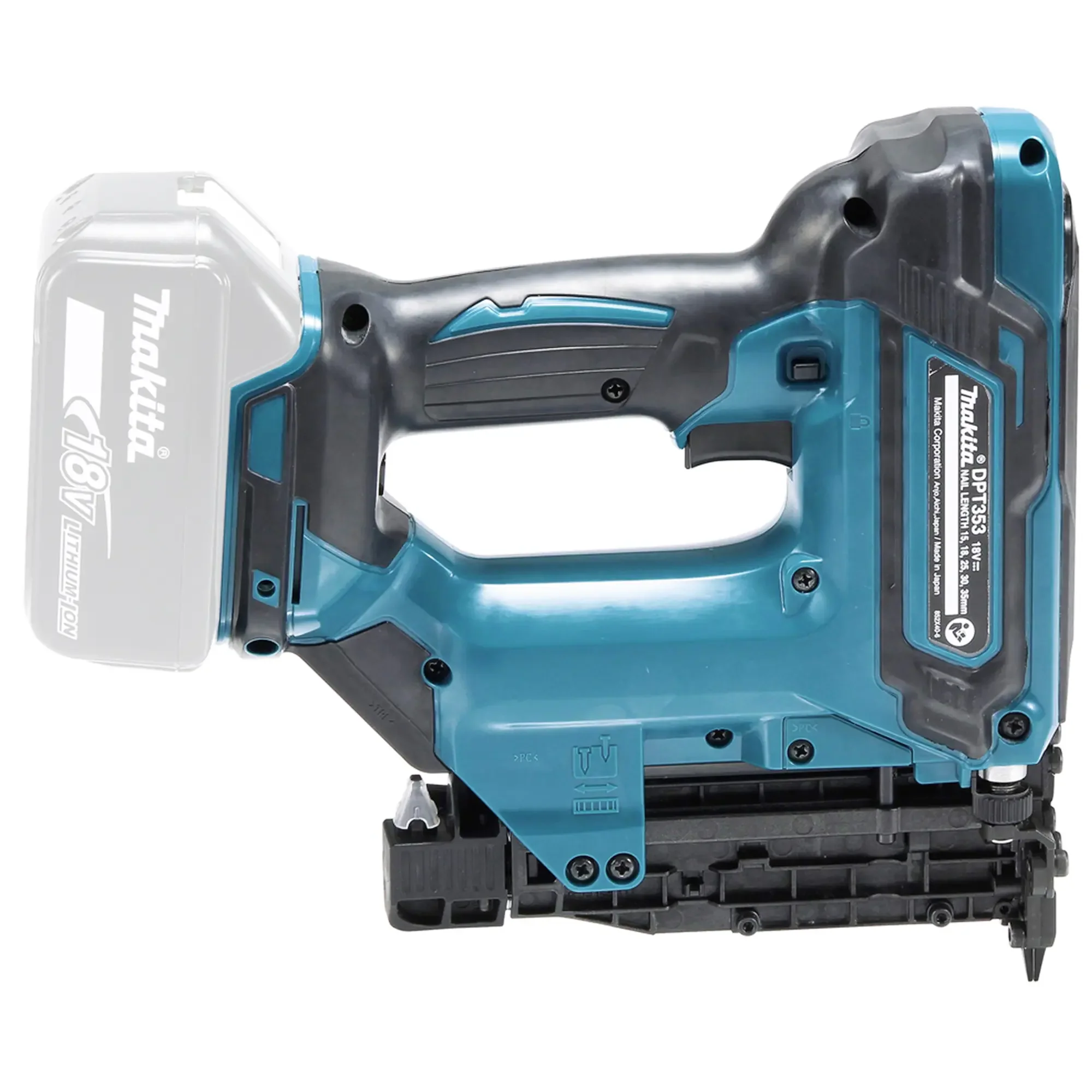 Spillatrice Makita DPT353ZJ 18V - Image 7