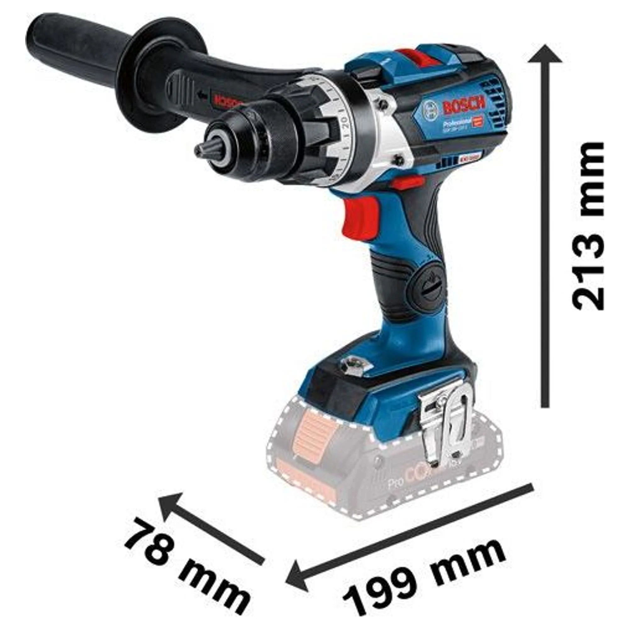 Trapano Avvitatore Bosch GSR 18V-110 C PRO 18V - Image 3