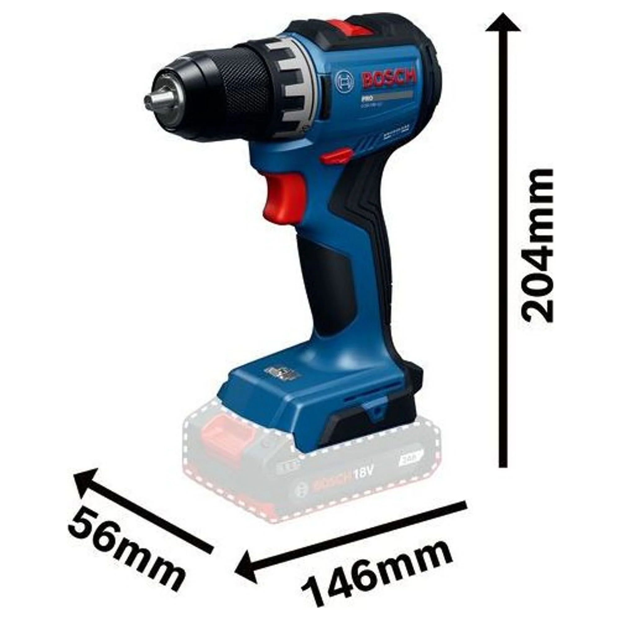 Trapano Avvitatore Bosch GSR18V-52 18V - Image 3