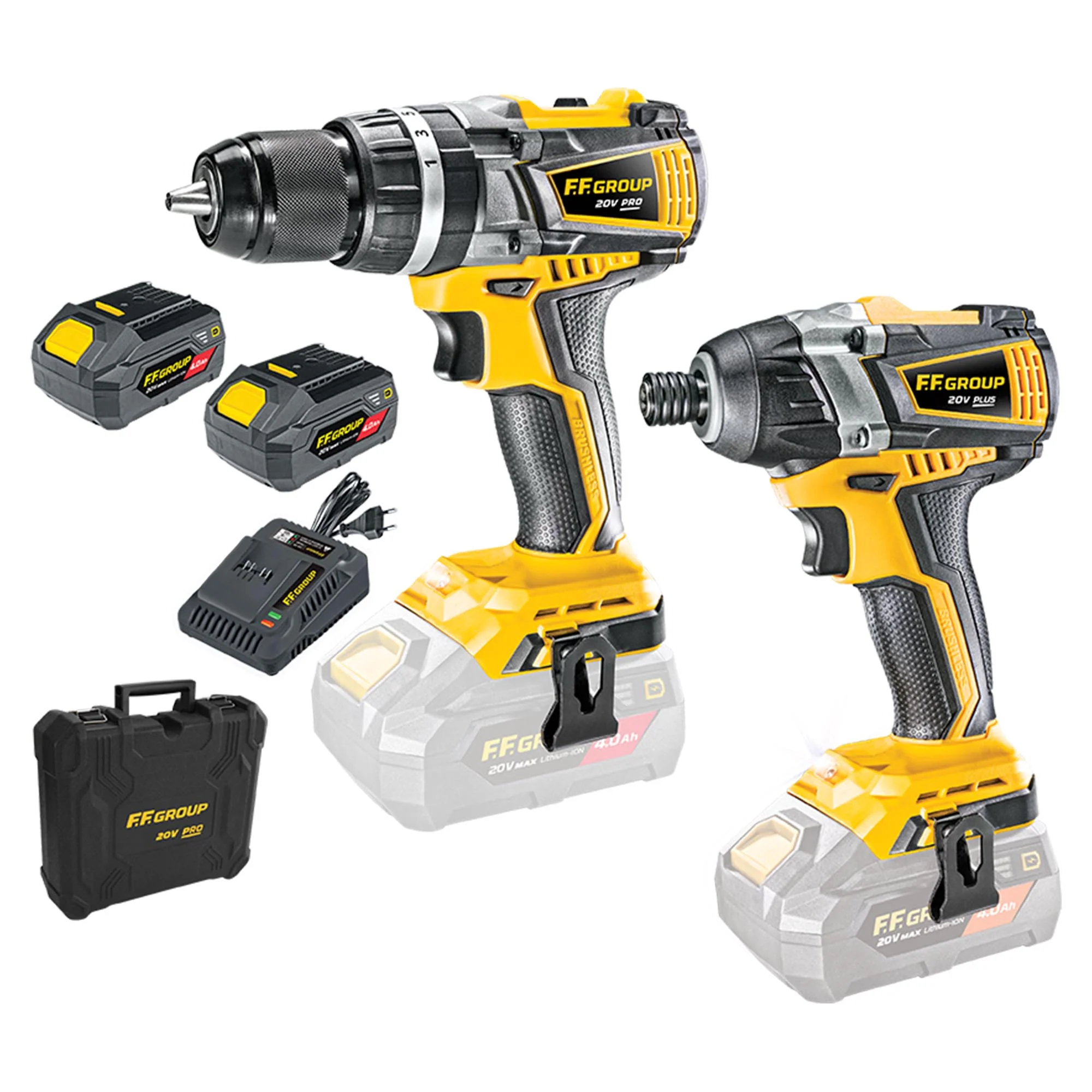 Set Avvitatori FFgroup 20V 4Ah