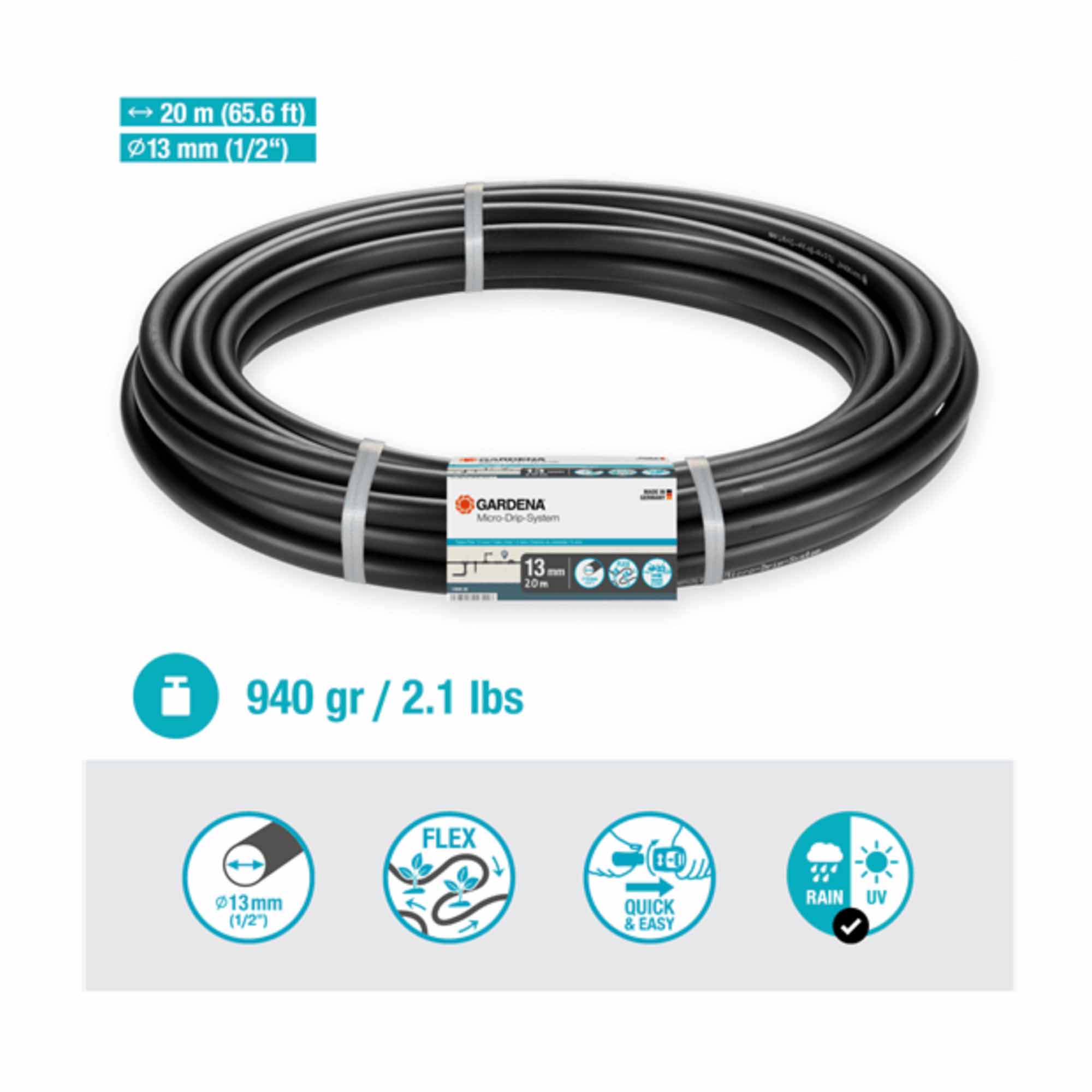 Tubo di linea Flex Gardena Micro-Drip 13 mm (1/2") - Image 3